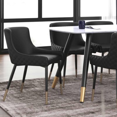 Alternative view of Xander Side Chair, Set of 2 in Black