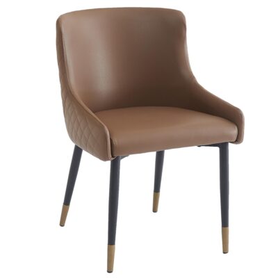 Xander Dining Chair, set of 2 in Brown and Black