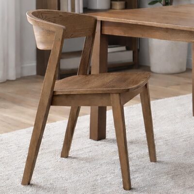 Alternative view of Nicco Dining/Lounge Chair, Set of 2 in Walnut