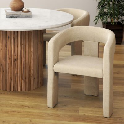 Alternative view of Amara Dining Chair, Set of 2 in Beige