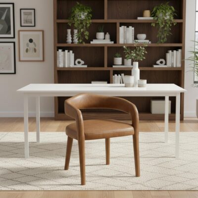 Alternative view of Caden Dining/Lounge Chair, Set of 2 in Saddle