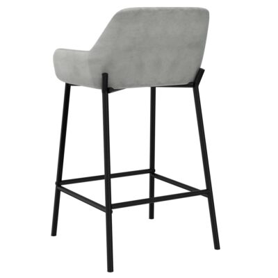 Alternative view of Baily 26" Counter Stool, Set of 2 in Grey and Black