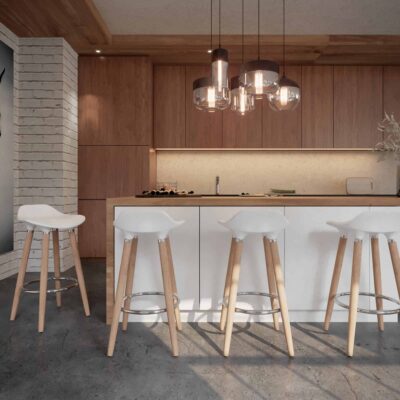 Alternative view of Trex 26" Counter Stool, Set of 2 in White and Natural