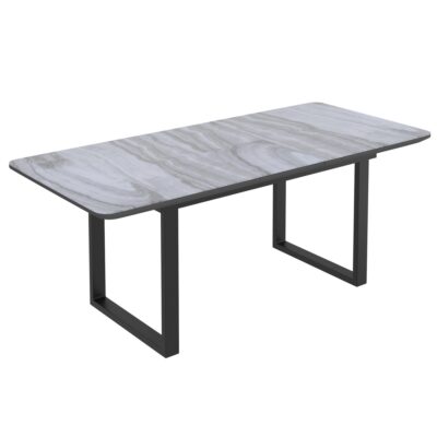 Alternative view of Gavin/Venice 7pc Dining Set in Black with Beige Chair