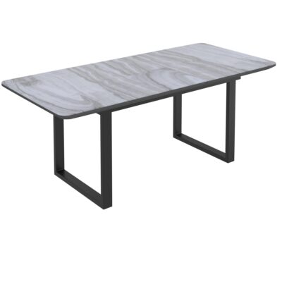 Alternative view of Gavin/Devo 7pc Dining Set in Black with Black Chair