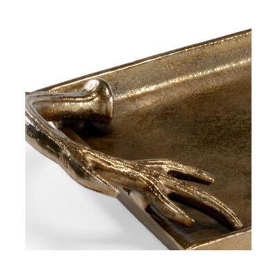 Alternative view of Diana Rectangular Tray - Brass