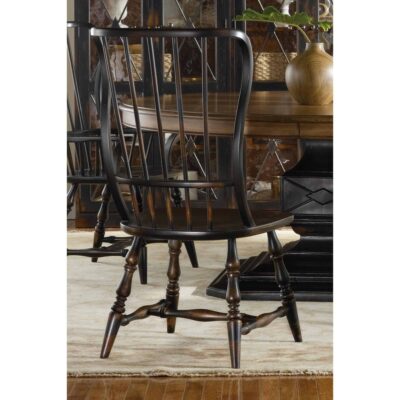 Alternative view of Sanctuary Spindle Side Chair-Ebony