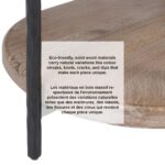 Johar Oval Coffee Table in Natural and Black - Image 7