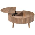 Balark Round Lift-Top Coffee Table in Natural - Image 4