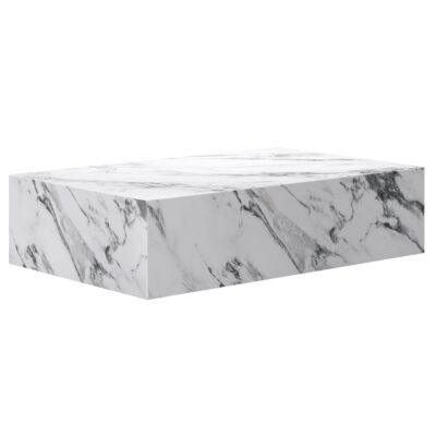 Artemis Contract Grade Rectangular Coffee Table in Bulgari White