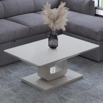 Alternative view of Corvus Rectangular Coffee Table in Warm Grey