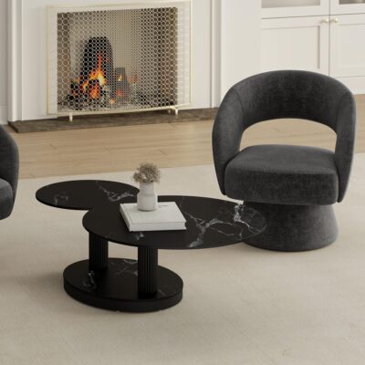 Alternative view of Elara Coffee Table in Black