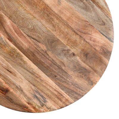 Alternative view of Blox Round Coffee Table in Natural and Black