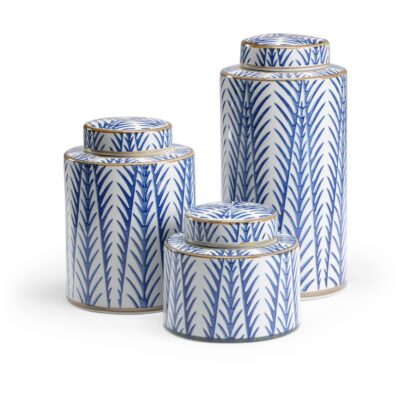 Blue Fronds Canisters (S3)