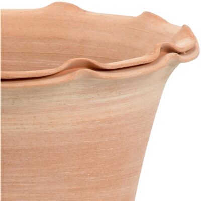 Alternative view of Impruneta Fluted Pot - Natural
