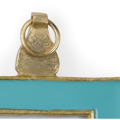 Alternative view of Aqua Enamel Wall Frame (Sm)