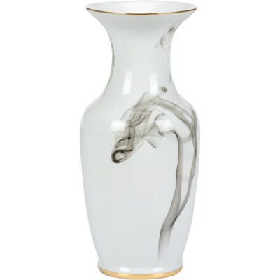 Alternative view of White Cinder And Smoke Vase (Lg)
