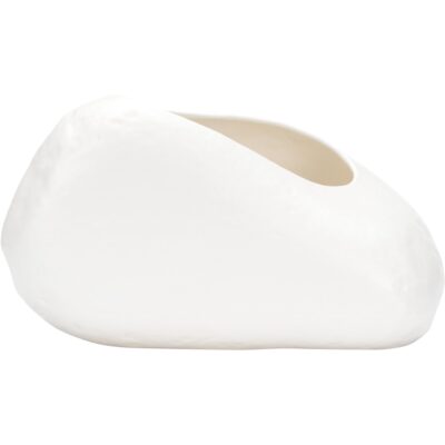 Alternative view of Ikebana Ishi Vase - Shiro