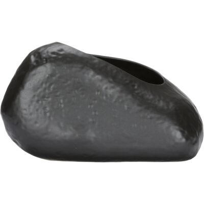 Alternative view of Ikebana Ishi Vase - Kuro