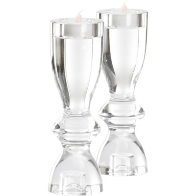 Alternative view of Gris Candlesticks Set of 2