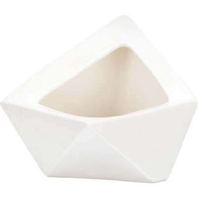 Alternative view of Origami Vase - Shiro