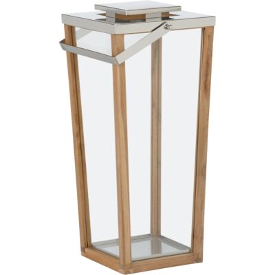 Lanai Teak and Glass Hurricane - LG