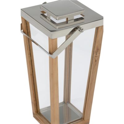 Alternative view of Lanai Teak and Glass Hurricane - LG