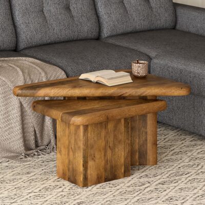 Alternative view of Draco 2pc Coffee Table Set in Walnut