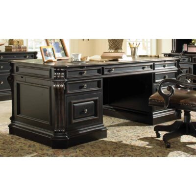 Alternative view of Telluride 76" Executive Desk w/Wood Panels