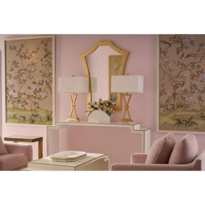 Alternative view of Serafina Mirror - Gold Leaf