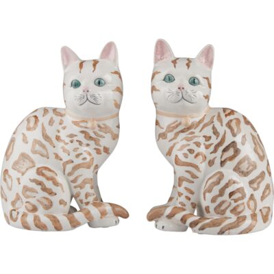 Coco Cat Statues - Pair