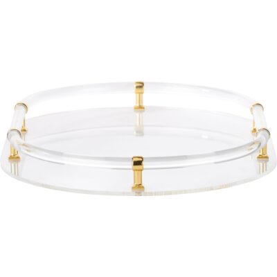 Alternative view of Acrylic Oval Tray - Gold