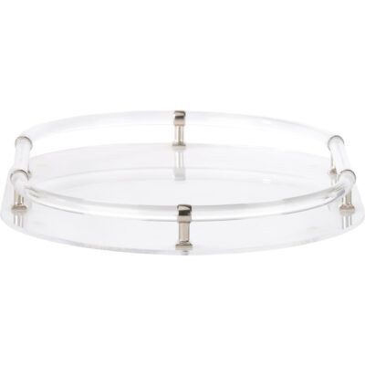 Alternative view of Acrylic Oval Tray - Nickel