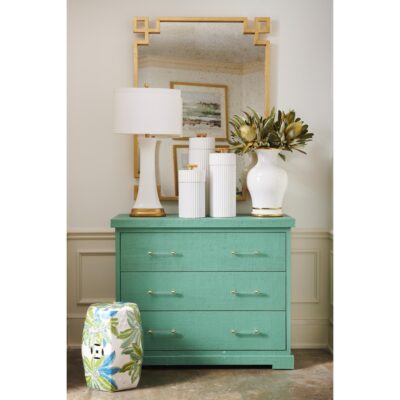 Alternative view of Parquetry Mirror - Gold