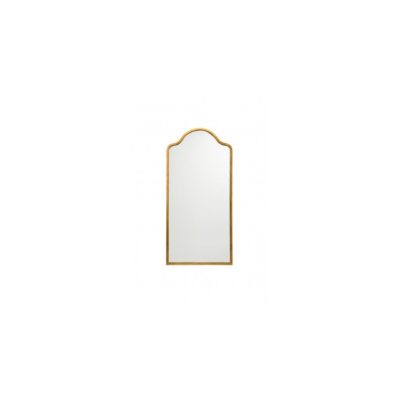 Scalloped Top Mirror - Gold