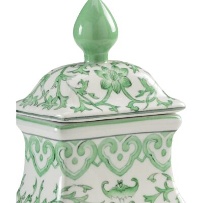Alternative view of Green Covered Urn