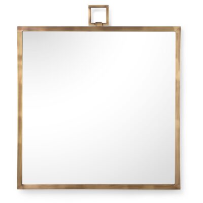 Square Mirror - Brass