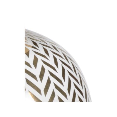 Alternative view of Herringbone Coverd Urn - Gold