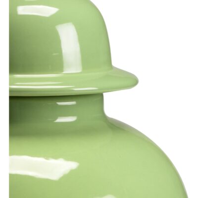 Alternative view of Landis Covered Vase - Green