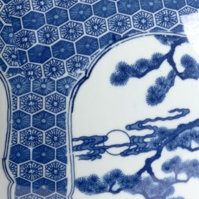 Alternative view of Blue And White Stag Vase