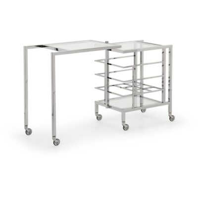 Rankin Bar Cart - Nickel