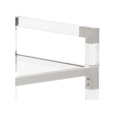 Alternative view of Acrylic Bar Cart - Nickel