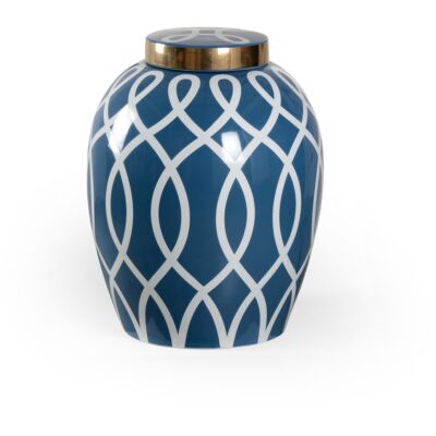 Alternative view of Sarah Ginger Jar - Blue