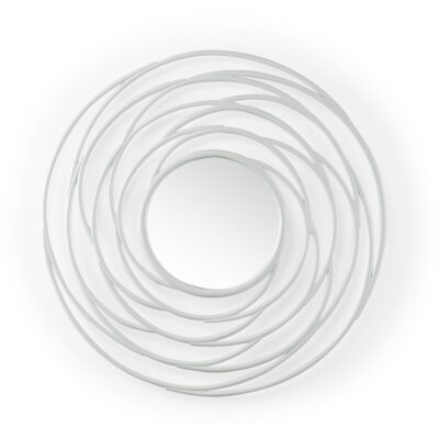 Swirl Mirror - White