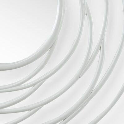 Alternative view of Swirl Mirror - White