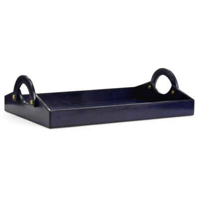Leather Tray - Midnight Blue
