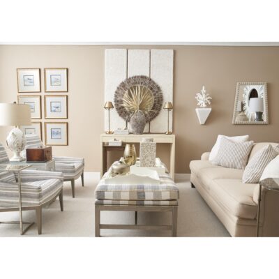 Alternative view of Trapezoid Mirror - Whitewash