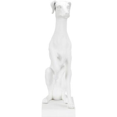 Alternative view of Greyhound Sculpture - White