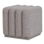 Pollo Square Ottoman in Stone - Image 3