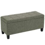 Sonos Storage Ottoman Bench in Moss